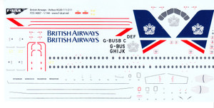 1/144 Scale Decal British Airways A-320