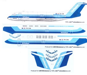 1/144 Scale Decal NLM Cityhopper F-28