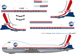1/144 Scale Decal SFAir Cargo Carvair