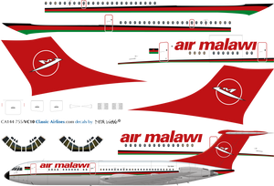 1/144 Scale Decal Air Malawi VC-10