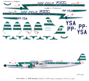 1/144 Scale Decal REAL Super Constellation