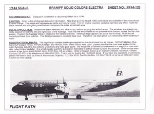 1/144 Scale Decal Braniff International A-380