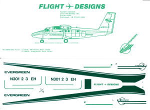 1/72 Scale Decal Evergreen Intl DHC-6 Twin Otter