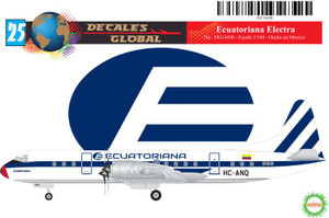 1/144 Scale Decal Ecuatoriana Electra