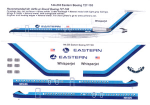 1/144 Scale Decal Eastern 727-100