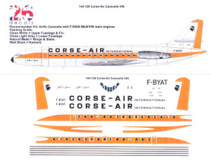 1/144 Scale Decal Corse-Air Caravelle VIN