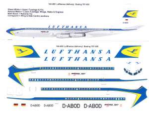 1/144 Scale Decal Lufthansa Boeing 707-330 / 430