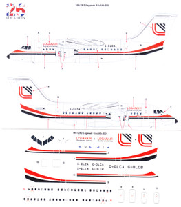 1/144 Scale Decal Loganair BAe146-200