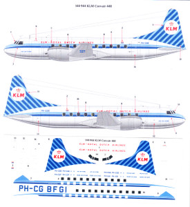 1/144 Scale Decal KLM Convair 440