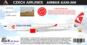 1/144 Scale Decal Czech Airlines A-330