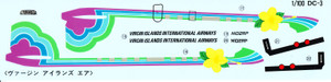 1/100 Scale Decal Virgin Island International Airways DC-3