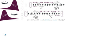 1/144 Scale Decal British World Viscount 800