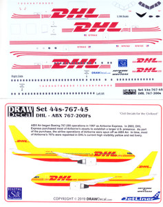 1/144 Scale Decal DHL 767-200