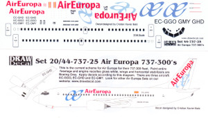 1/144 Scale Decal Air Europa 737-300