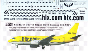 1/144 Scale Decal Hapag-Lloyd Express 737-500