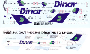 1/144 Scale Decal Dinar MD-82