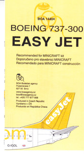 1/144 Scale Decal EASYJET 737-300