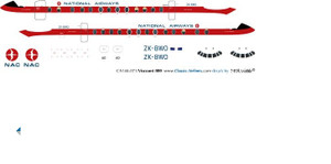 1/144 Scale Decal NAC Viscount 800 ZK-BWO