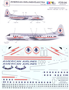 1/115 Scale Decal American Airlines Electra Final