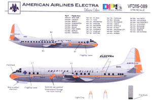 1/115 Scale Decal American Airlines Electra Delivery