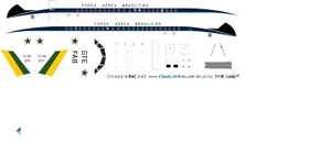 1/144 Scale Decal Brazilian Air Force BAC-111