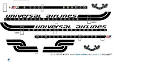 1/144 Scale Decal Universal DC8-63CF
