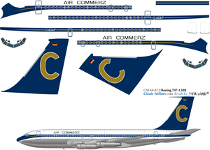 1/144 Scale Decal Air Commerz 707-138B