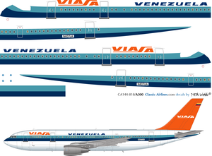 1/144 Scale Decal VIASA A-300 Eastern Livery