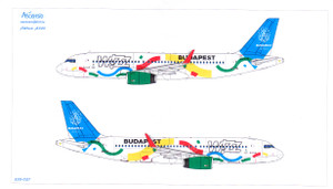 1/144 Scale Decal WIZZ A-320 BUDAPEST