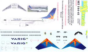 1/144 Scale Decal Varig 737-300