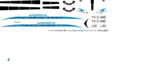1/144 Scale Decal Aeropostal HS-748