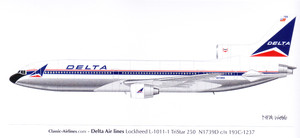 1/100 Scale Decal Delta Airlines L-1011