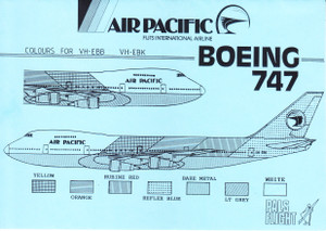 1/200 Scale Decal Air Pacific 747