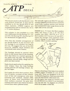 1/144 Scale Decal United DC-8