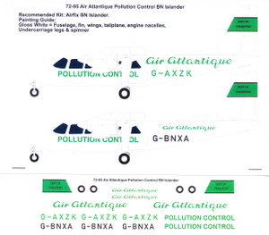 1/72 Scale Decal Air Atlantique BN Islander