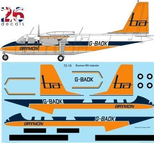 1/72 Scale Decal Brymon BN Islander