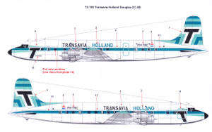 1/72 Scale Decal Transavia DC-6B