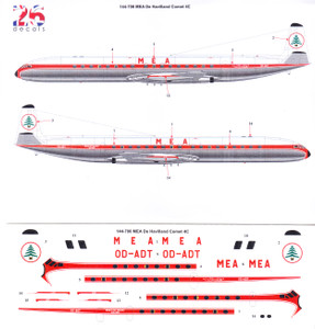 1/144 Scale Decal MEA Comet 4C