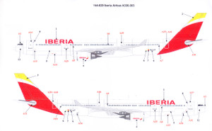 1/144 Scale Decal Iberia A-330 2013