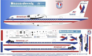 1/144 Scale Decal American Eagle ATR-42