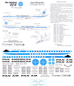 1/144 Scale Decal Pan American DC-8