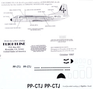 Decals By Aircraft - YS-11 - Page 1 - JoyDecals.com