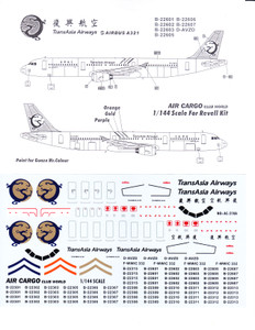 1/144 Scale Decal TransAsia Airways A-320