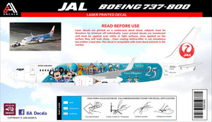 1/144 Scale Decal JAL 737-800 SPARKLING JUBILEE