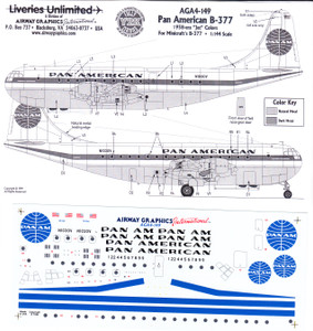 1/144 Scale Decal Pan American B-377