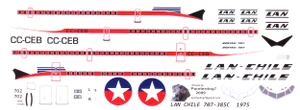 1/144 Scale Decal Lan Chile 707-385C