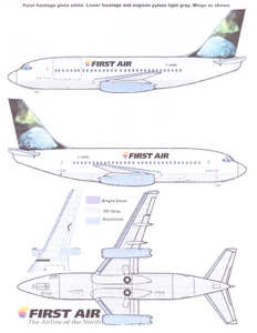 1/144 Scale Decal First Air 737-200 2016