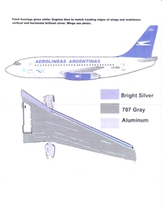 1/144 Scale Decal Aerolineas Argentinas 737-200 2009