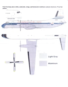 1/144 Scale Decal Piedmont YS-11 1973