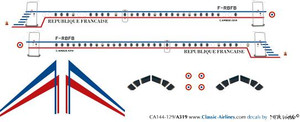1/144 Scale Decal French Air Force A-319